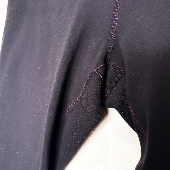 Lululemon Wunder Under Crop III Reversible Leggings Ultra Violet & Black - Picture 10 of 11